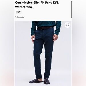 Lululemon Commission Warpstreme 28x29 Navy 5 Pocket Performance Pants Orig $128